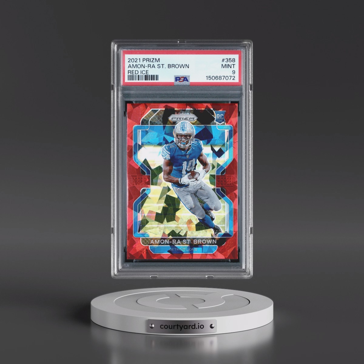 2021 Amon-RA St. Brown - Football Panini Prizm PSA 9 MINT